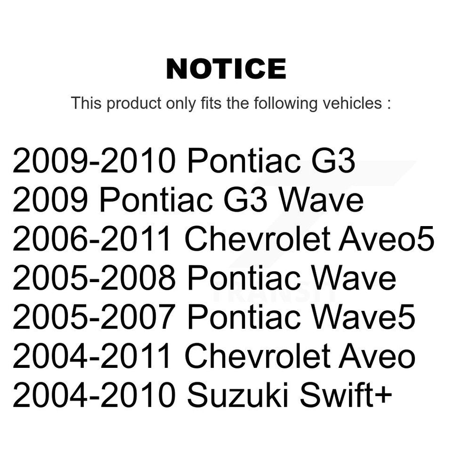 Front Steering Tie Rod End Kit For Chevrolet Aveo Aveo5 Pontiac G3 Suzuki Wave Wave5 Swift+ KTR-103788