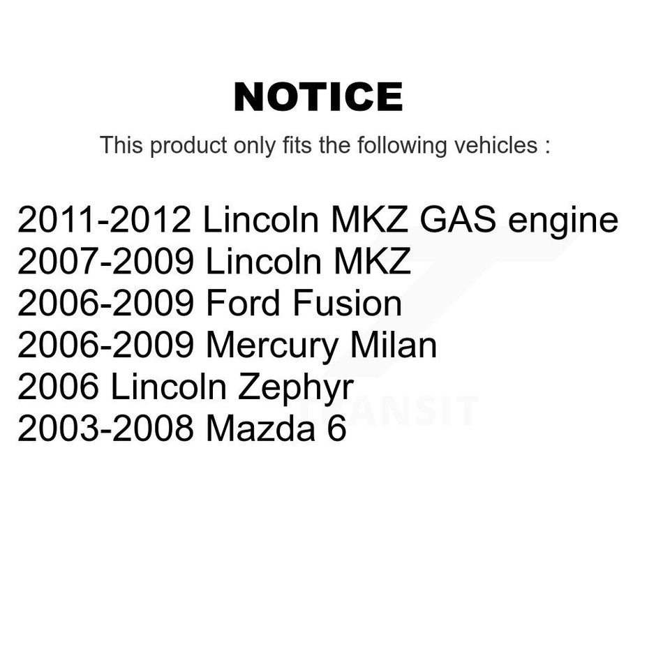 Front Steering Tie Rod End Kit For Ford Fusion Mazda 6 Lincoln MKZ Mercury Milan Zephyr KTR-103797