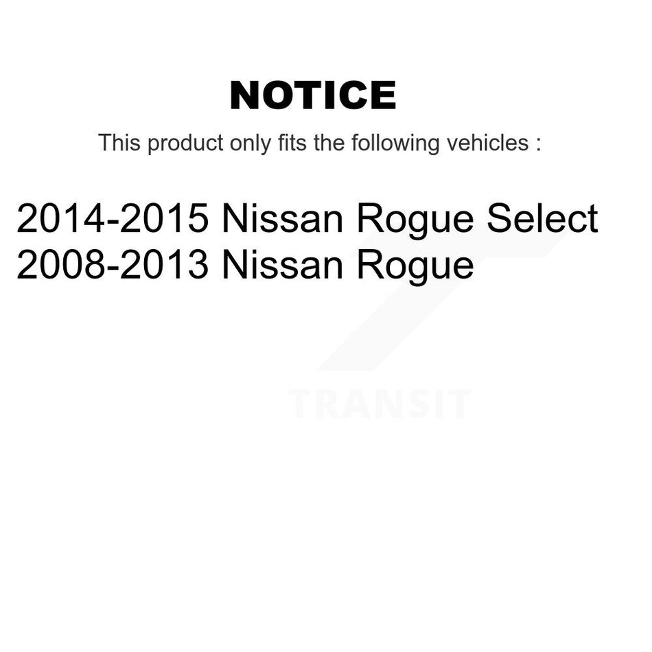 Front Steering Tie Rod End Kit For Nissan Rogue Select KTR-103845