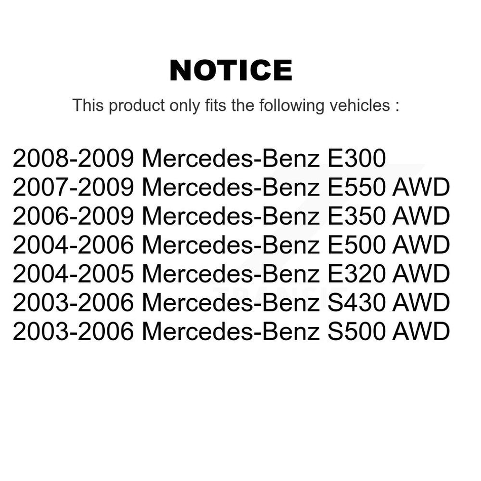 Front Steering Tie Rod End Kit For Mercedes-Benz E350 E320 S430 E500 S500 E550 E300 KTR-103915