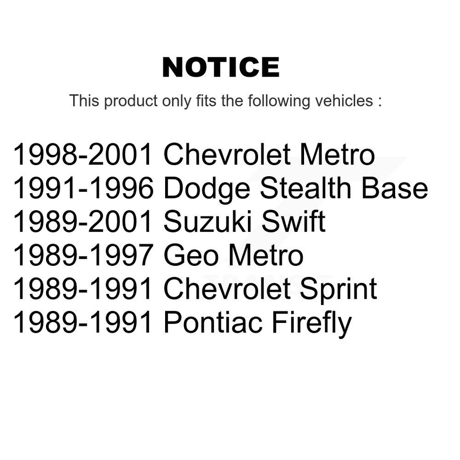 Front Rear Suspension Stabilizer Bar Link Kit For Metro Geo Chevrolet Dodge Stealth Suzuki Swift Pontiac Sprint Firefly KTR-103929