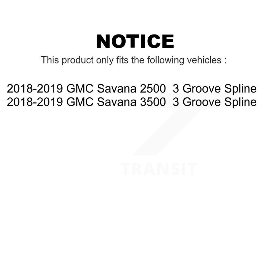 Front Steering Tie Rod End Ball Joints Idler Arm Pitman Kit For 2018-2019 GMC Savana 3500 2500 3 Groove Spline KTR-103958