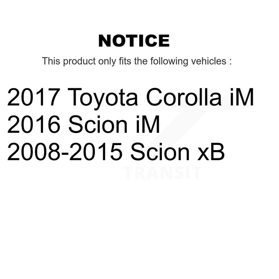 Front Suspension Control Arm With Tie Rod End And Ball Joint Kit (6Pc) For Scion xB Toyota Corolla iM KTR-104004