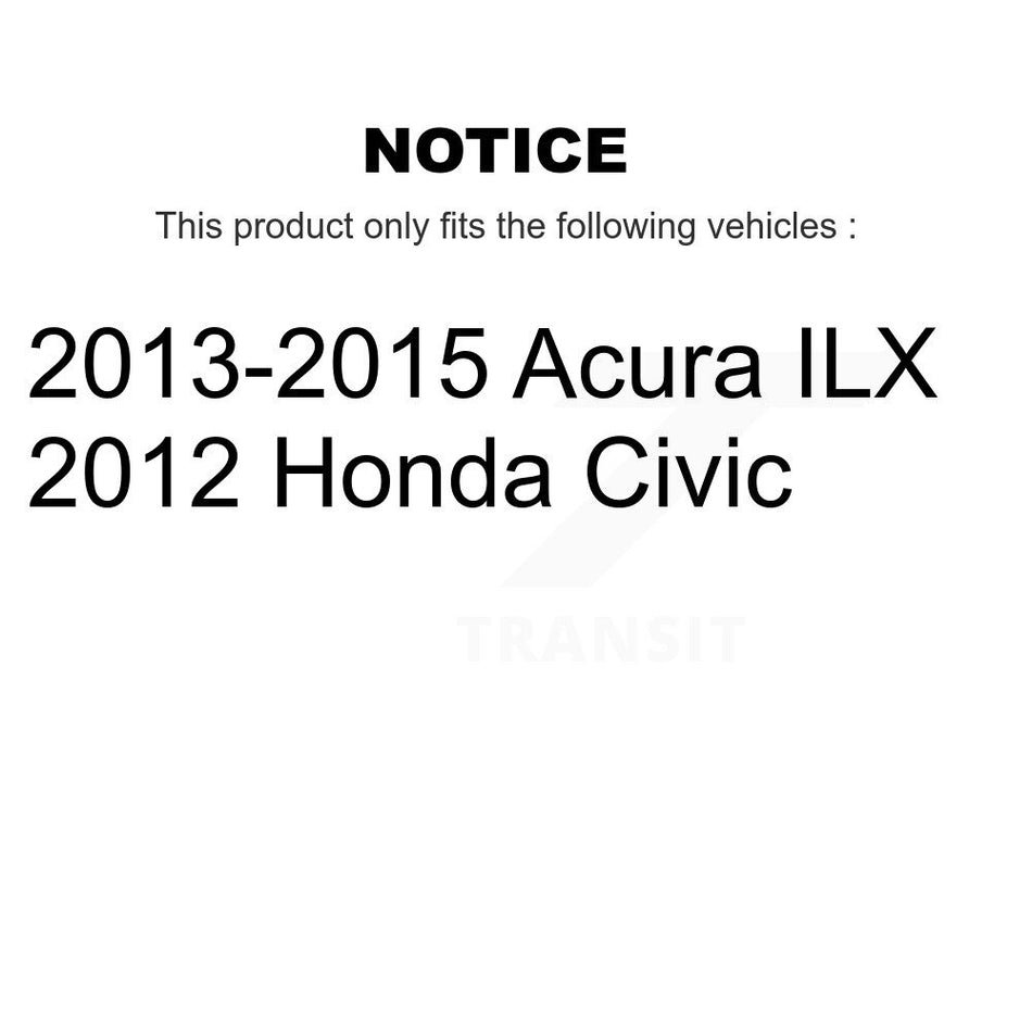 Front Suspension Control Arm And Ball Joint Assembly Steering Tie Rod End Stabilizer Bar Link Kit (8Pc) For Honda Civic Acura ILX KTR-104098